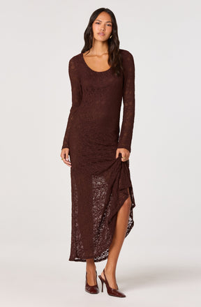 Long Sleeve Lace Maxi Dress