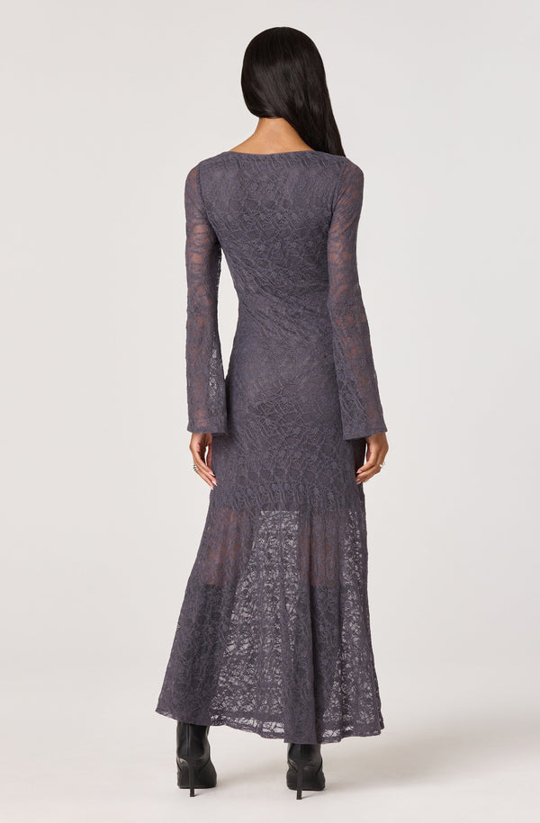 astr lace dress Long Sleeve Maxi Wonder Nation Toddler Boys' corseted shape Color:Navy/Eggshell CC1