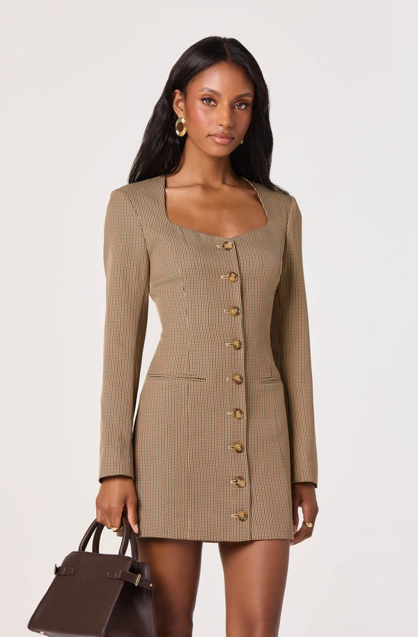 Tailored Sweetheart Mini Dress - ASTR the Label Tailored Sweetheart Mini Dress - ASTR the Label