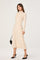 Sticky add to cart - Asymmetric Draped Mock Neck Dress