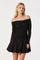 Sticky add to cart - Off Shoulder Mixed Media Dress