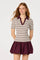 Sticky add to cart - Emmalee Mixed Media Polo Dress