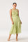 Sticky add to cart - Adrianne Tiered Organza Midi Dress