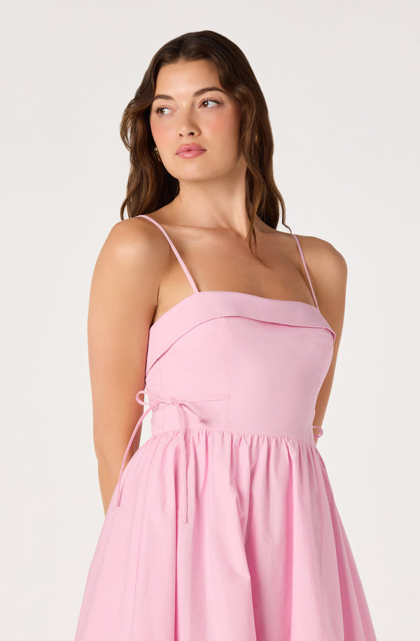 Dahlia Bubble Hem Midi Dress - ASTR the Label