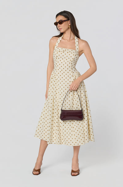 Marianna Halter Midi Dress