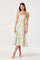 Sticky add to cart - Jaylynn Ruffle Sweetheart Linen Midi Dress
