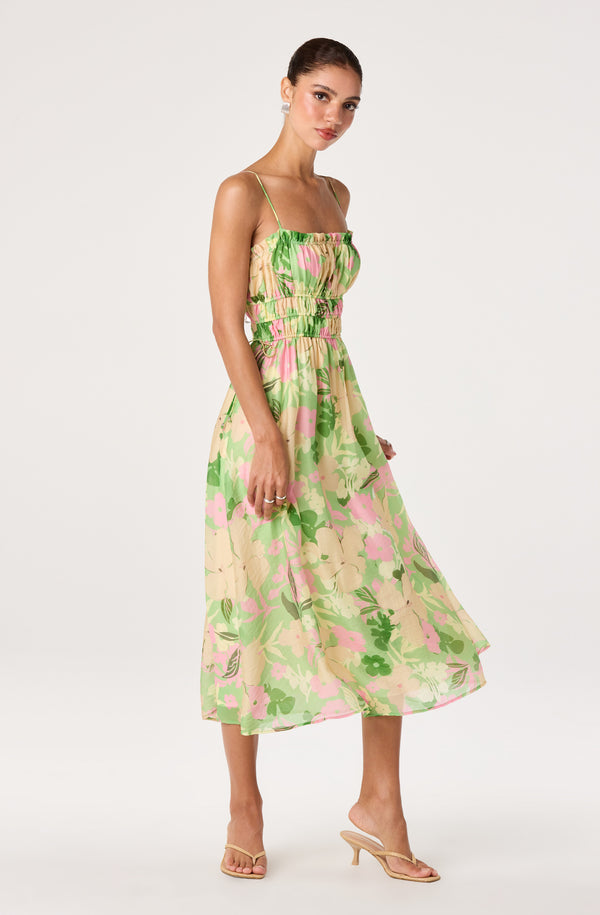 slim fit dress slacks Maren Floral Straight Maxi Dress – Inherit Co