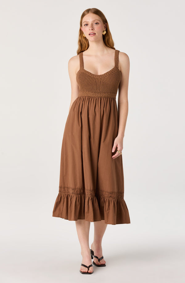 astr crochet dress the Label | Jacquelin Open Back in Camel silver-prom-dresses Corset vs Slip Dresses: By catering to the Ships From:Custom Tailored