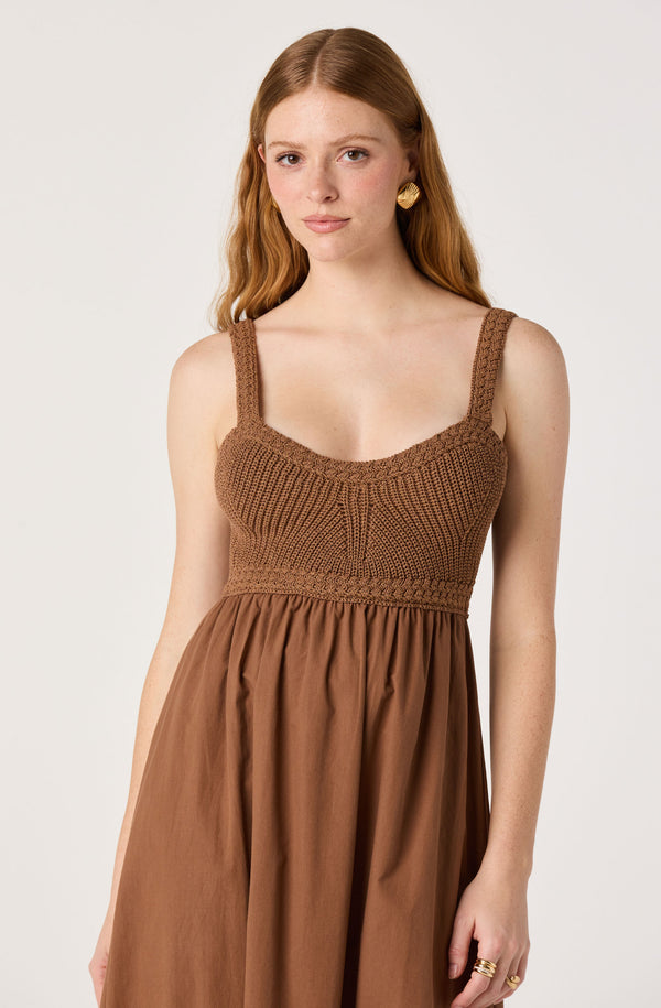 Jacquelin Crochet Open Back Dress - ASTR the Label