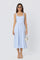 Sticky add to cart - Isabela Striped Sweetheart Midi Dress