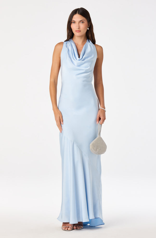 Varya Satin Cowl Neck Maxi Dress - ASTR the Label Varya Satin Cowl Neck Maxi Dress - ASTR the Label