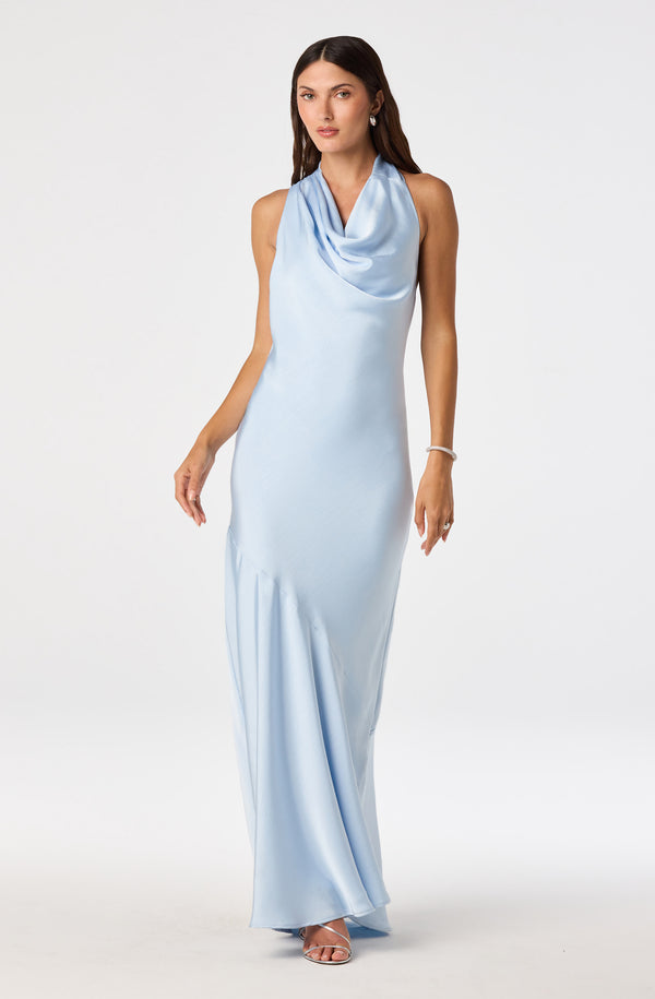 Varya Satin Cowl Neck Maxi Dress - ASTR the Label Varya Satin Cowl Neck Maxi Dress - ASTR the Label