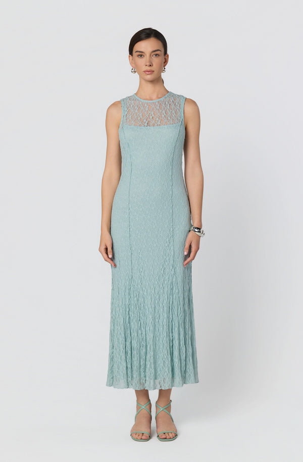 Annabella Semi-Sheer Lace Maxi Dress - ASTR the Label Annabella Semi-Sheer Lace Maxi Dress - ASTR the Label