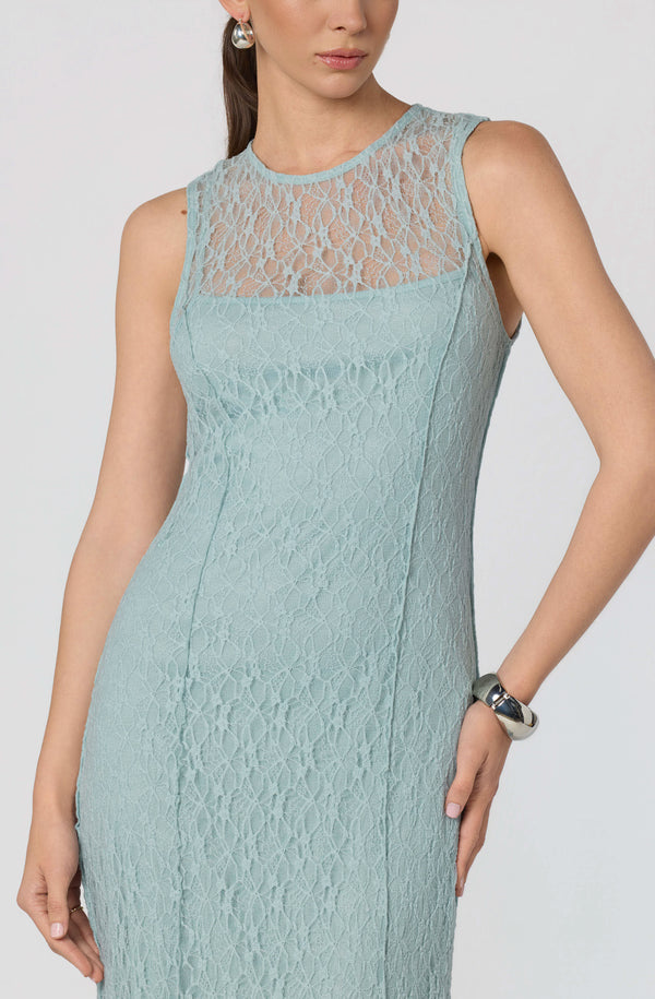 Annabella Semi-Sheer Lace Maxi Dress - ASTR the Label Annabella Semi-Sheer Lace Maxi Dress - ASTR the Label