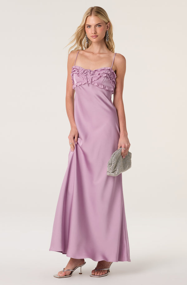 Jade Ruffle Trim Maxi Dress - ASTR the Label
