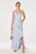 Sticky add to cart - Adelina Satin Ruffle Maxi Dress