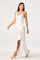 Sticky add to cart - Adelina Satin Ruffle Maxi Dress