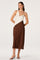 Sticky add to cart - Amiyah Colorblock Cowl Neck Midi Dress