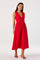 Sticky add to cart - Cory V-Neck Button-Front Midi Dress