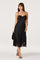Sticky add to cart - Abrianna Bustier Satin Midi Dress