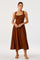 Sticky add to cart - Sahana Crochet Trim Milkmaid Dress
