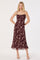 Sticky add to cart - Abriana Chiffon Ruched Midi Dress
