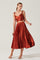 Sticky add to cart - Pleated Satin Midi Skirt