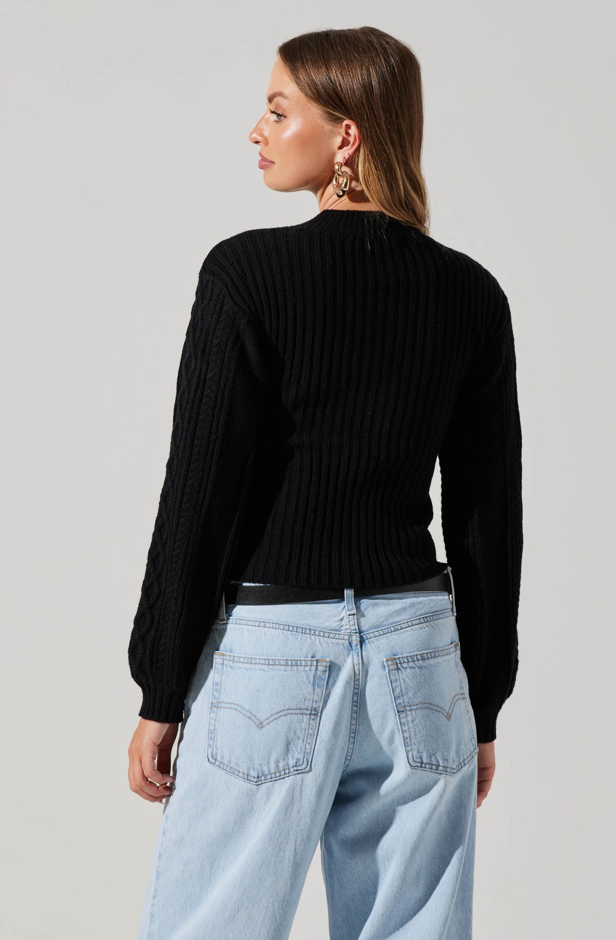 Mock Neck Bolero Sweater – ASTR The Label