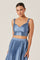 Sticky add to cart - Satin Pleated Crop Top