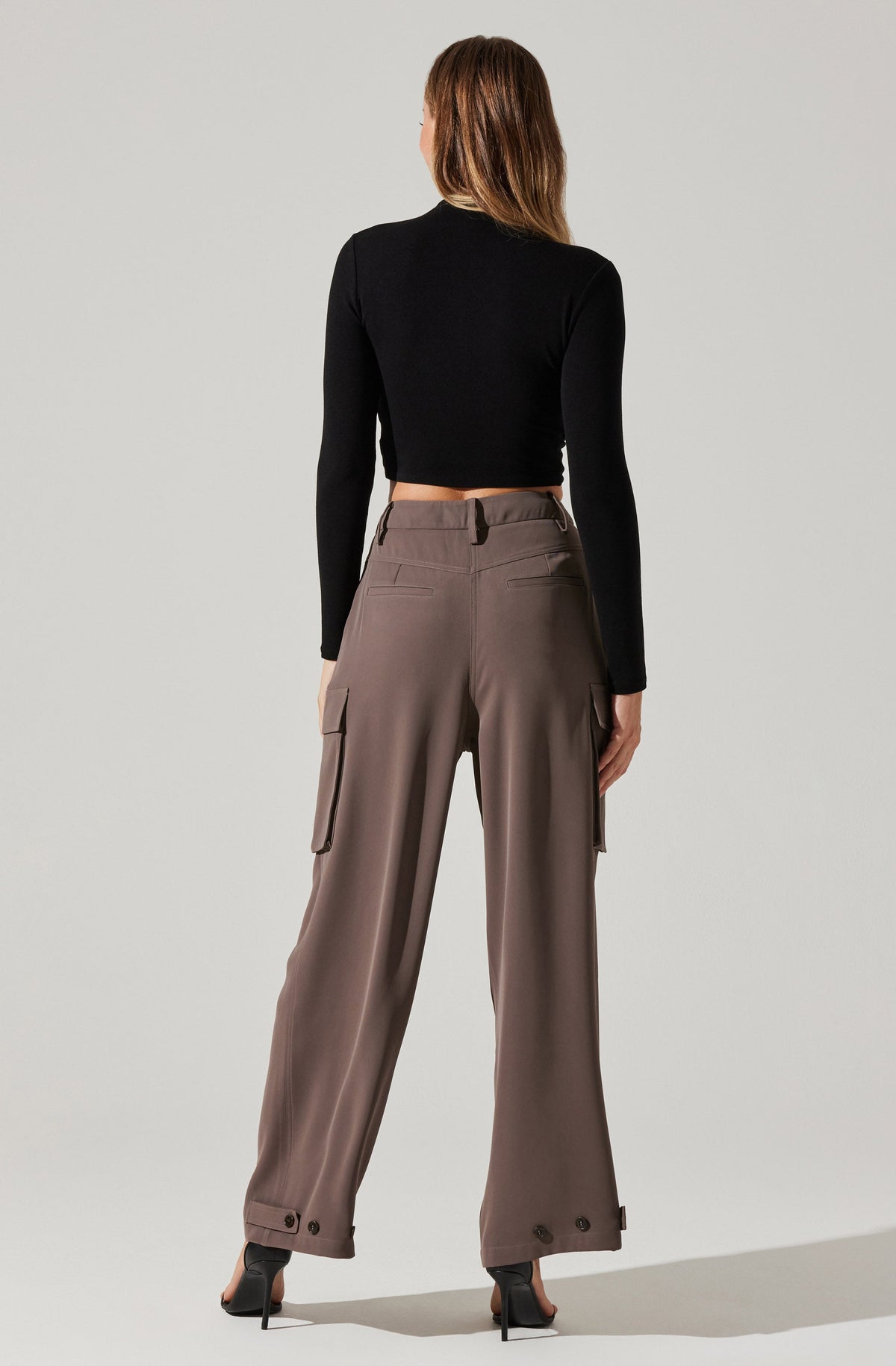 Pleated Wide Leg Cargo Pants – ASTR The Label
