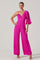 Sticky add to cart - One Shoulder Satin Jumpsuit