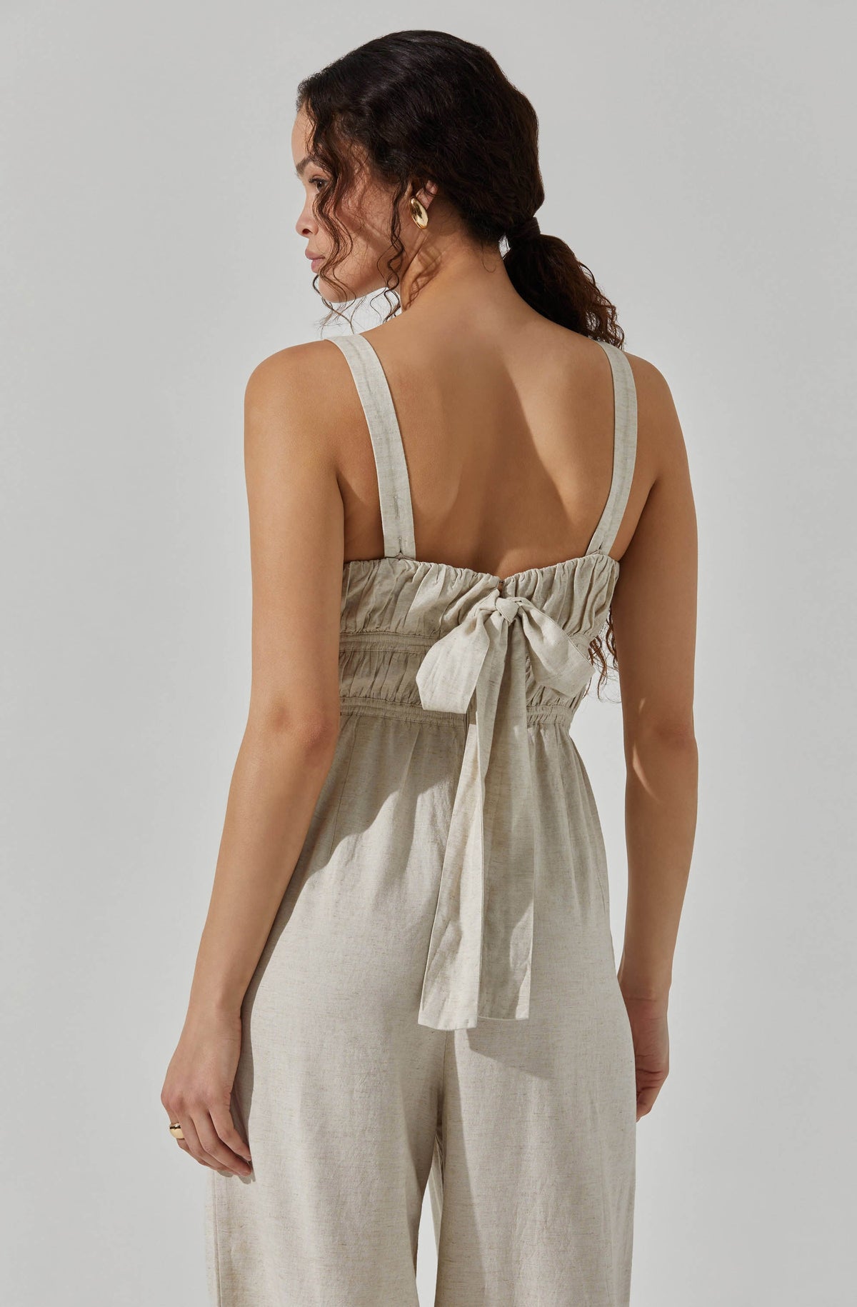 Astr the label tie waist crop jumpsuit deals