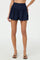 Sticky add to cart - Linen-Blend Flared Shorts