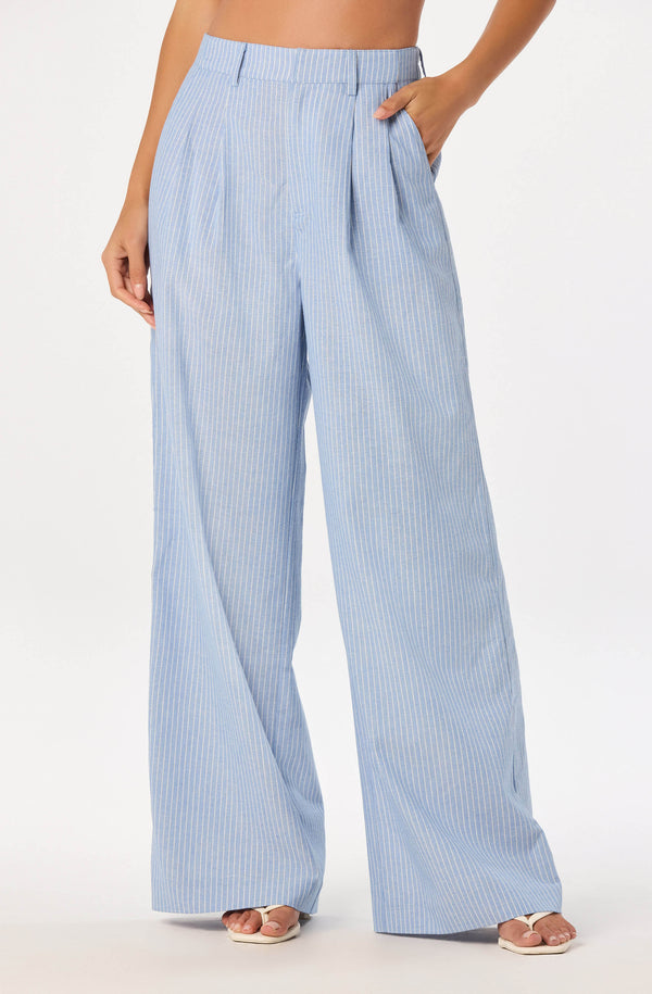 Linsey Striped Wide Leg Linen Pants - ASTR the Label Linsey Striped Wide Leg Linen Pants - ASTR the Label