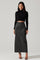 High Rise Cargo Maxi Skirt