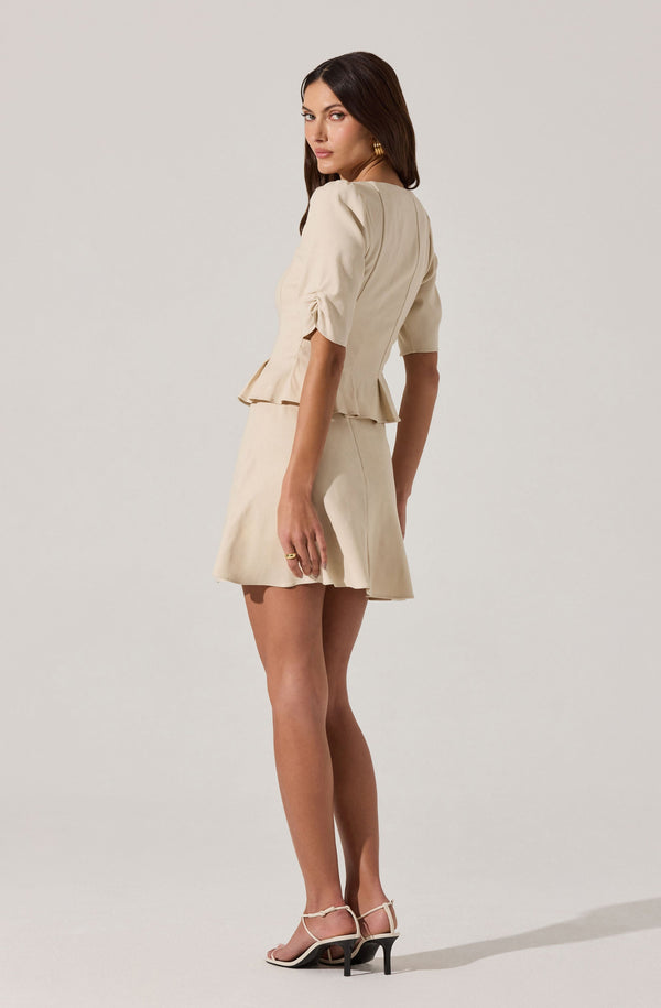 Flared Pleated Mini Skirt - ASTR the Label