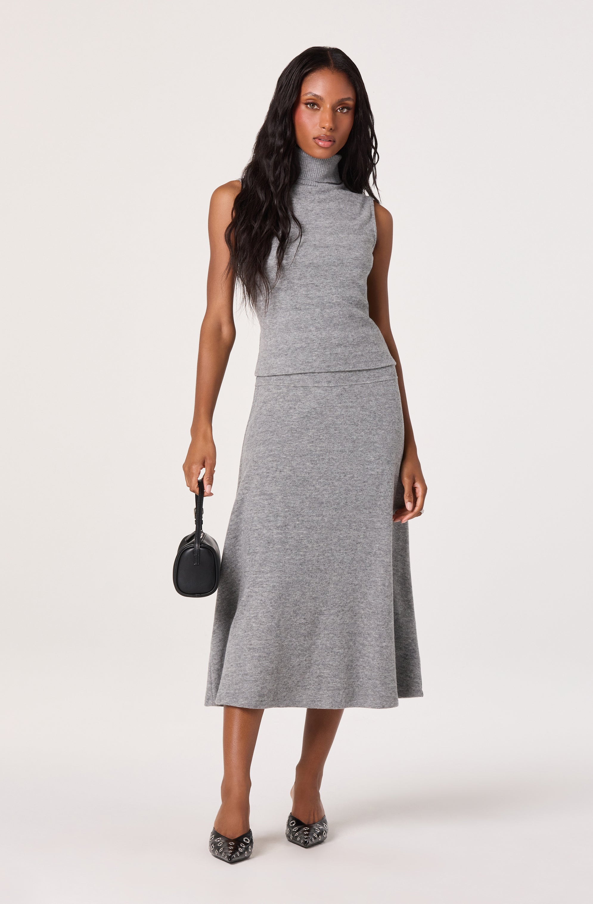 Knit A-line Midi Skirt - ASTR the Label