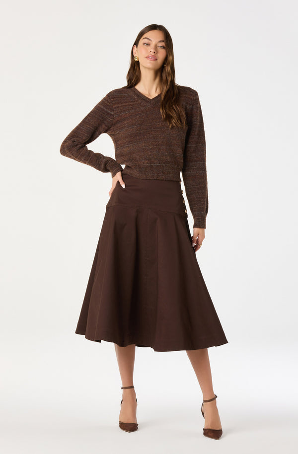Drop Waist A-Line Skirt - ASTR the Label