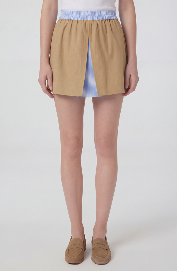 Alycia Contrast Mini Skirt - ASTR the Label