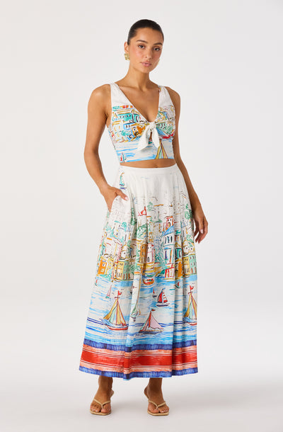 Wendy Pleated Midi Skirt