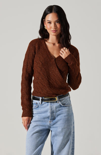 Surplice Sweater