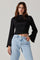 Sticky add to cart - Cropped Plisse Mock Neck Top