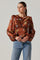 Bishop Sleeve Twist Floral Top