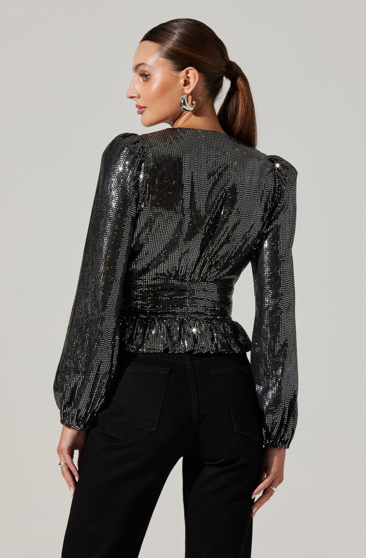 peplum long sleeve