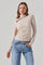 Textured Cutout Long Sleeve Top