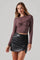 Twist Bust Long Sleeve Knit Top