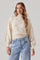Mock Neck Flower Sweater