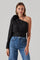 Sticky add to cart - Flower Corsage Asymmetrical Top