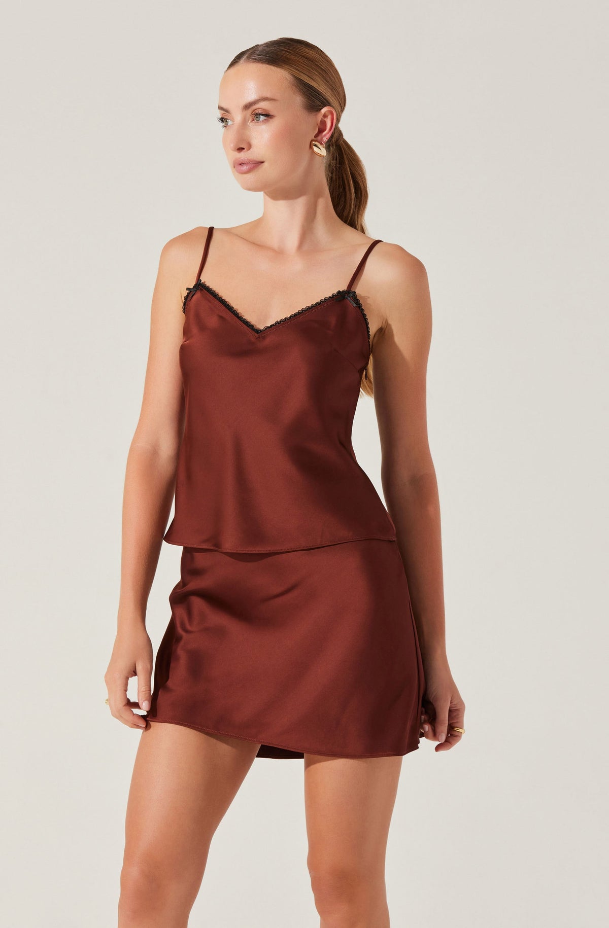 silk satin camisole tops