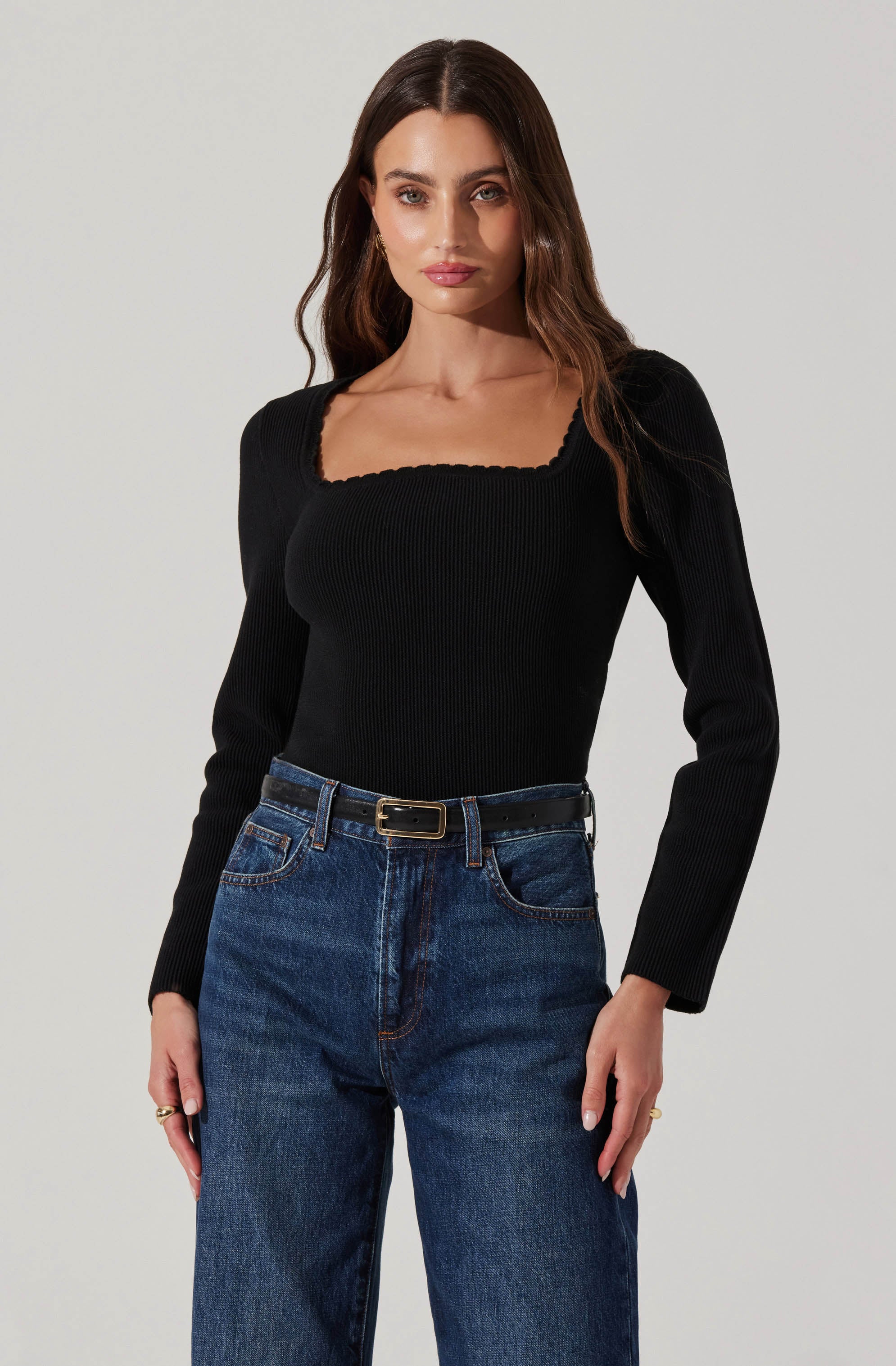 shéller scallop design knit tops scallop design knit tops – shéller / シェリエ